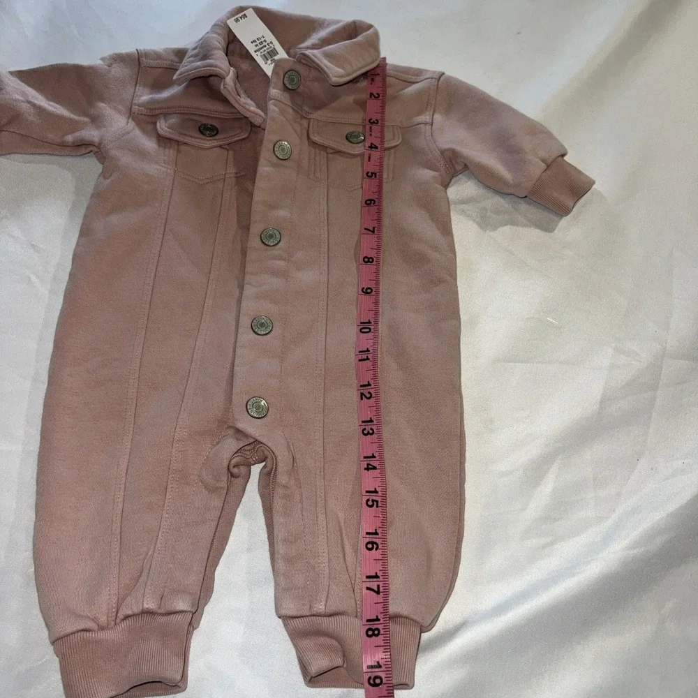 Baby Gap Infant Pink Fleece Fleece Button Up Size 0-6 month NWT  Adorablewarm339